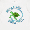 thumbnail image 4 of Inktastic Skip a Straw Save a Turtle with Cute Green Sea Turtle Boys or Girls Baby T-Shirt, 4 of 5