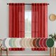 thumbnail image 1 of Cortinas MIULEE de lino rojo de 183 x 183 cm para dormitorio y sala de estar, 1 of 7