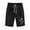 Black, variant on Zorckvet Shorts for Women Knee Length Casual Beach Elastic Waist Fashion with Pockets Womens Short