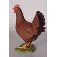 thumbnail image 4 of Red Chicken Life Size Statue, 4 of 8