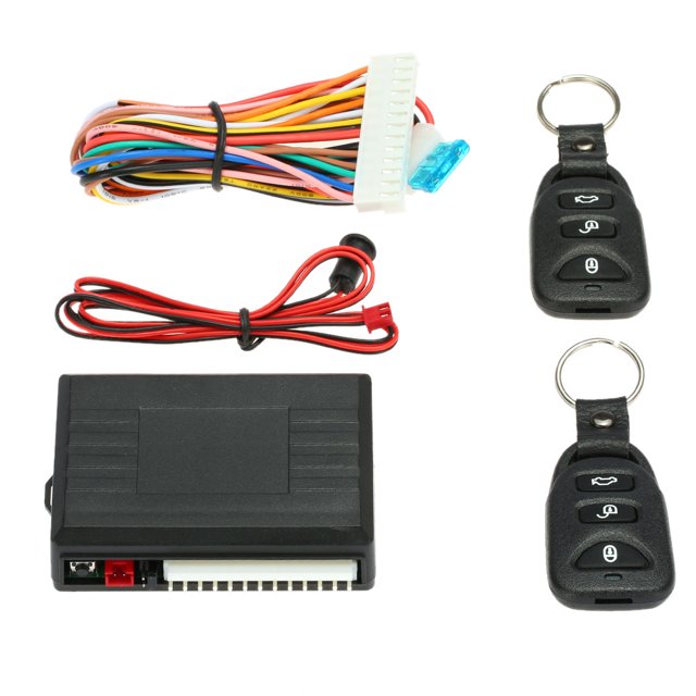 TFixolUniversal Remote Central Control Box Kit Car Door Lock Keyless Entry System with Trunk Release Button