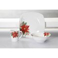 thumbnail image 1 of Gibson Pollyanna 12 Piece Dinnerware Set, Square, Fine Ceramic, 1 of 1