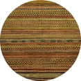 thumbnail image 1 of Ahgly Company Indoor Round Abstract Red Brown Oriental Area Rugs, 8' Round, 1 of 6