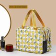 thumbnail image 1 of Bolsa de cosméticos portátil para Mujer, Neceser de viaje para maquillaje, Neceser de aseo, caja de almacenamiento de doble capa impermeable, organizador para Mujer, novedad LIUWENJING unisex, 1 of 2