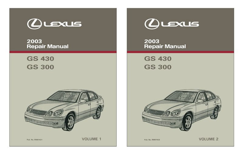 2001 Lexus GS 300 430 Repair Manual Vol 1 GS300 GS430 Original OEM Shop Service