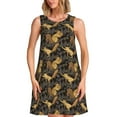 thumbnail image 1 of Fotbe Robe Midi d'Été pour Femmes Motif Écureuil Rassembleur de Noix – Robe Trapèze Sans Manches, Robe T-Shirt Florale, Robe Décontractée Fluide de Plage, 1 of 7
