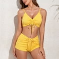thumbnail image 2 of Women‘s High Waisted Bikini Swimwear Two Piece Swimsuit Drawstring Bathing Suit, 2 of 6