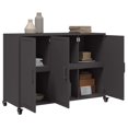 thumbnail image 3 of vidaXL Sideboard Black 100.5x39x72 cm Steel, 3 of 5
