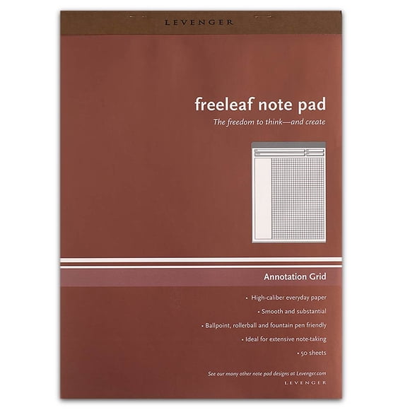 Levenger Blocs-Notes à Annotation Freeleaf / Carnets pour le Travail, Accessoires de Bureau, Blocs-Notes Légaux en Papier, Bloc-Notes Fournitures Scolaires (5 Paquets, Lettre)