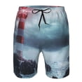 thumbnail image 4 of Naloa Lighthouse in a Stormy Sea Men's Beach Shorts, Surfing shorts, Swim trunks, Quick Dry Swim Trunks for Surfing Beach Fun - XX-Large, 4 of 9