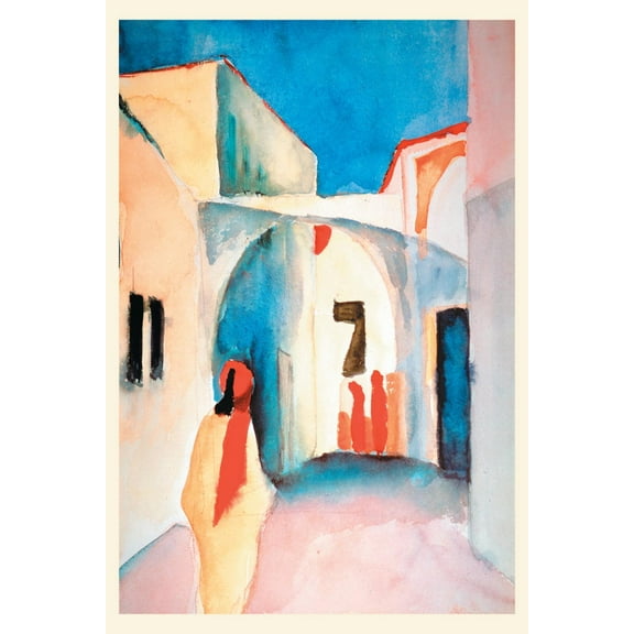 Art.com A Glance Down an Alley Art Print by Auguste Macke, 12" x 18"