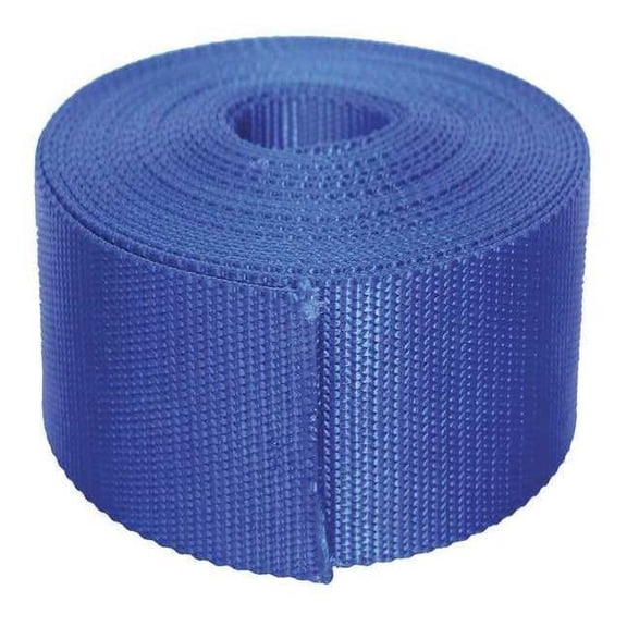 Bulk-Strap Webbing,Nylon,2" W,Blue N02027BL
