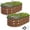 Grain, variant on INNO STAGE Galvanized Metal Raised Garden Bed Kit Outdoor Planter Box with Safety Edging 2 Pack 4x2x1FT