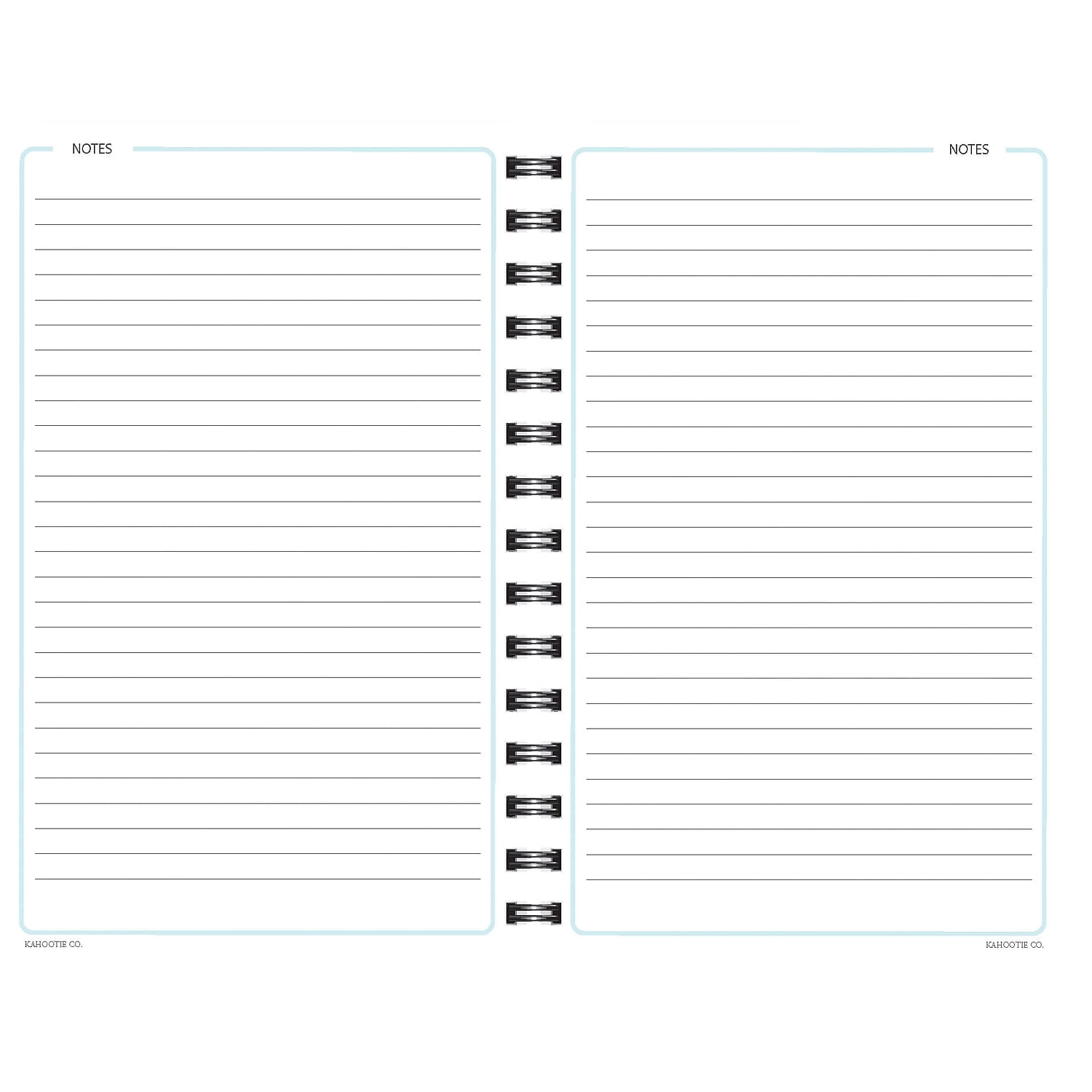 Kahootie Co. Kahootie Co Weekly Planner, 6-inch x 9-inch, Teal Polka Dot (ITKWTPD)