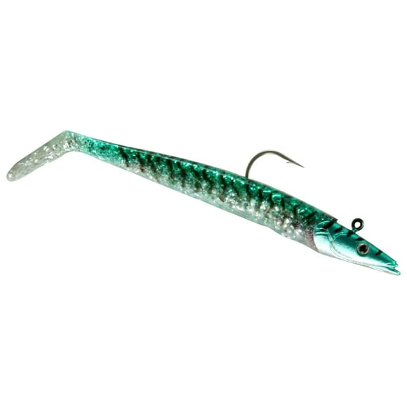 Savage Gear SE-J160-MAK Soft Sandeel, Sinking Bait, Mackerel, 6", 4/5oz, 1 head 2 bodies, Soft Sandeel, Sinking Bait, Ma