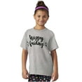 thumbnail image 3 of Happy Friday Weekend Vibes Fun TGIF Girls Kids T Shirt Tees Teen Brisco Brands L, 3 of 5