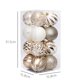 thumbnail image 3 of 16 Piezas Adornos de Bolas de Navidad BLESIY Decoraciones colgantes para árboles de Navidad, 3 of 8