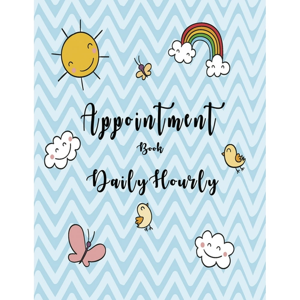 Appointment Book Appointment book daily and hourly Blue Sky