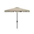 thumbnail image 3 of SAFAVIEH Outdoor Collection Zimmerman 7.5-Foot Square Market Umbrella Beige/White, 3 of 7