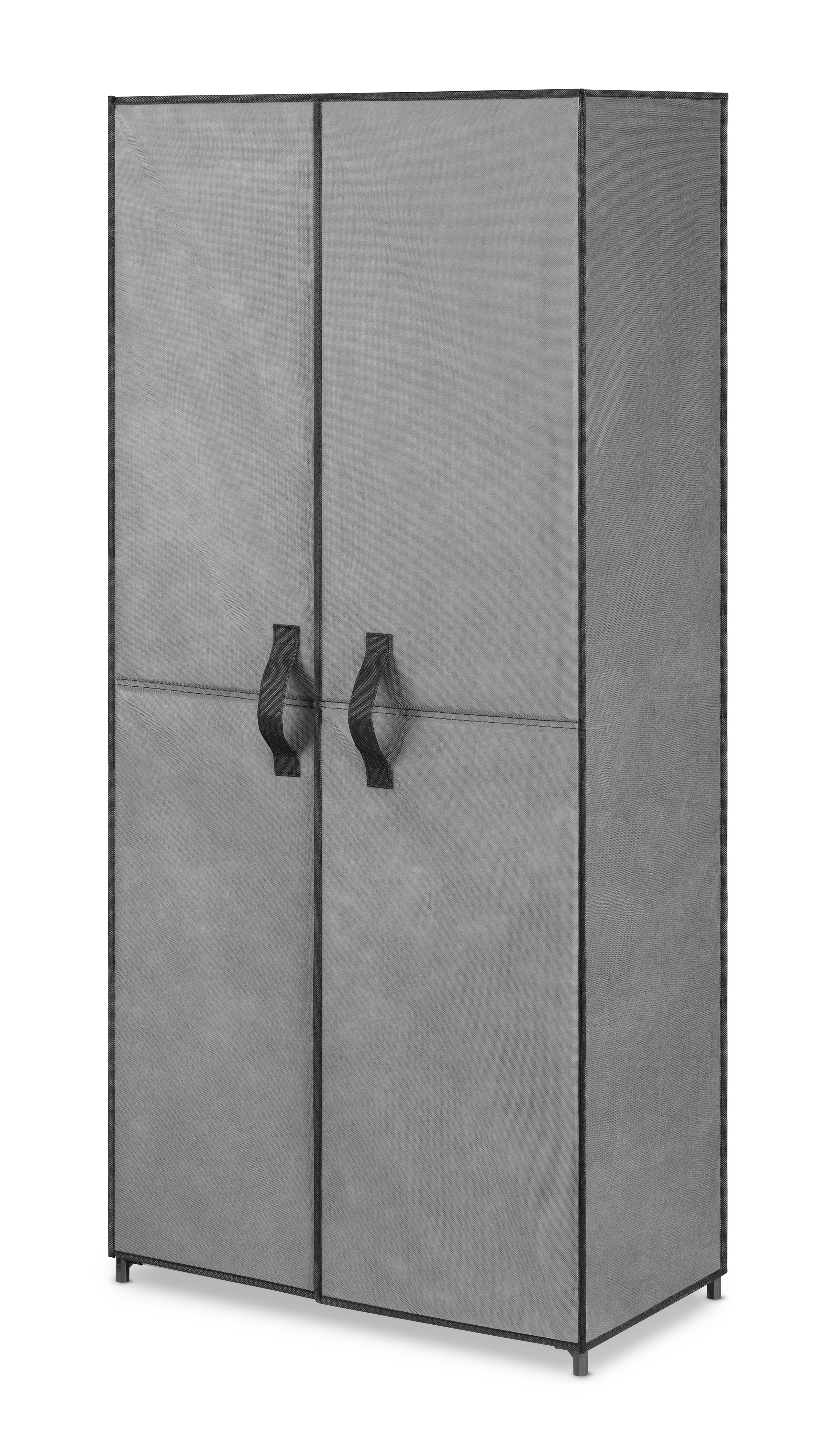 Whitmor Covered 7-Tier Shoe Rack with Doors - Gray
