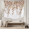 thumbnail image 5 of Eucalyptus Leaves Large Tapestry for Bedroom Wall Hanging Tapestry, Brown Summer Botanical Weeping Ceiling Backdrop Tapestries Poster Blanket Wall Decor for Teens Room Living Room Dorm 100" x 59", 5 of 8