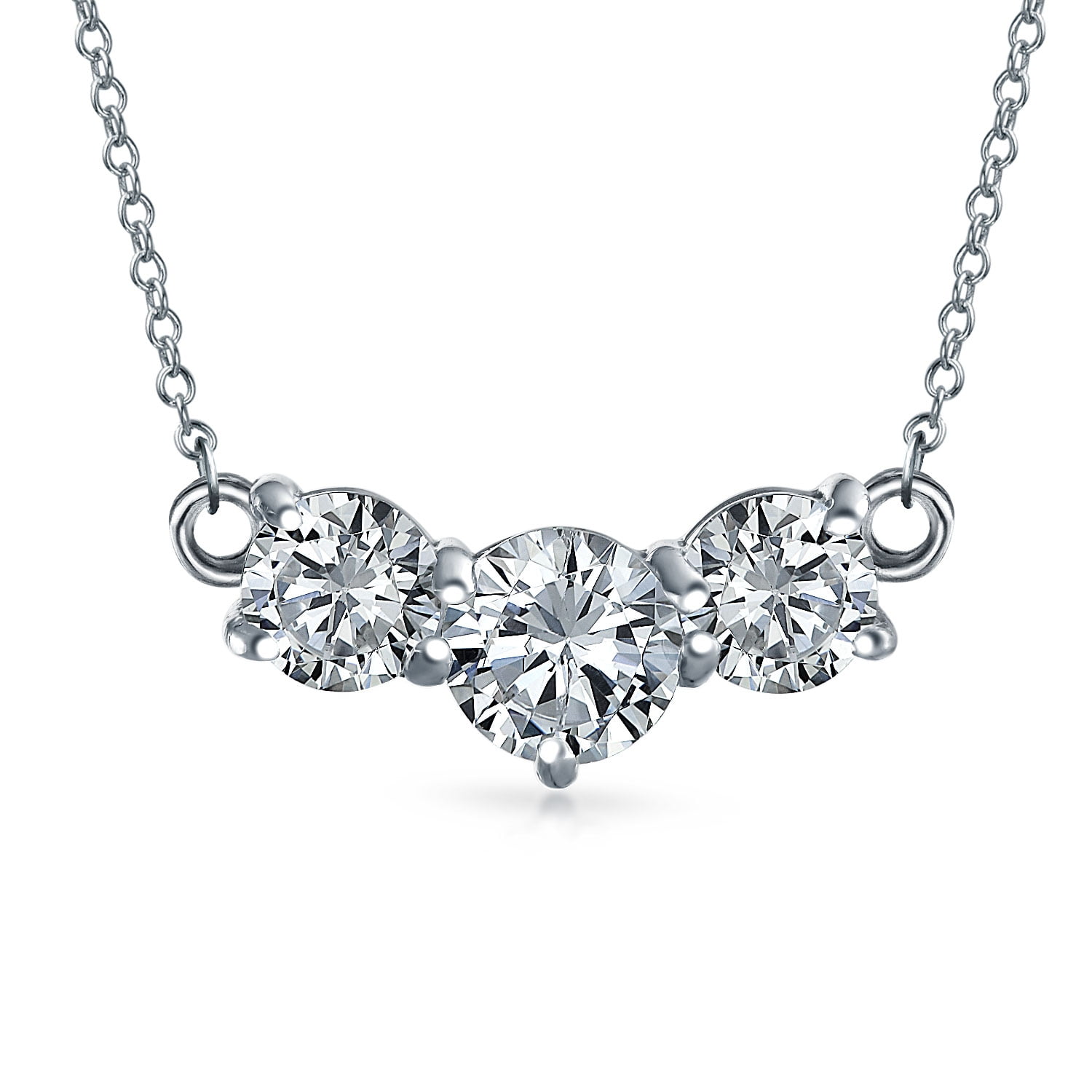 Sterling Silver 16.5in Polished Butterfly Necklace