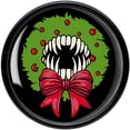 thumbnail image 3 of Body Candy 9/16 Holiday Vampire Wreath Black Acrylic Saddle Plug Set, 3 of 4