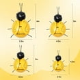 thumbnail image 2 of Bee Decor Metal Wall Art Decor 3D Iron Bee Art Sculpture Hanging Wall Decorations for Outdoor Home Garden Set of 4, 2 of 6