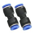 thumbnail image 3 of 2pc 6MM OD Tube Pneumatic Straight Union Connector, Push To Connect Air Fitting, 3 of 10