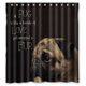 thumbnail image 1 of ABPHQTO Perro Carlino Cortina de Ducha Cortina de Ducha Impermeable 160x180 cm, 1 of 2