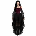 thumbnail image 2 of Women's Gothic Style Long Sleeve Dress Slim Fit Stage Performance For Evening Party Cosplay Attire, 2 of 6