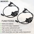 thumbnail image 2 of SCITOO 2PCS Left+Rear ABS Wheel Speed Sensor ALS412 2205400417 SU12487 fit for 2002 for Mercedes-Benz CL230/CL200, 2000-2006 for Mercedes-Benz CL500, 2001-2004 for Mercedes-Benz CL55 AMG, 2 of 4