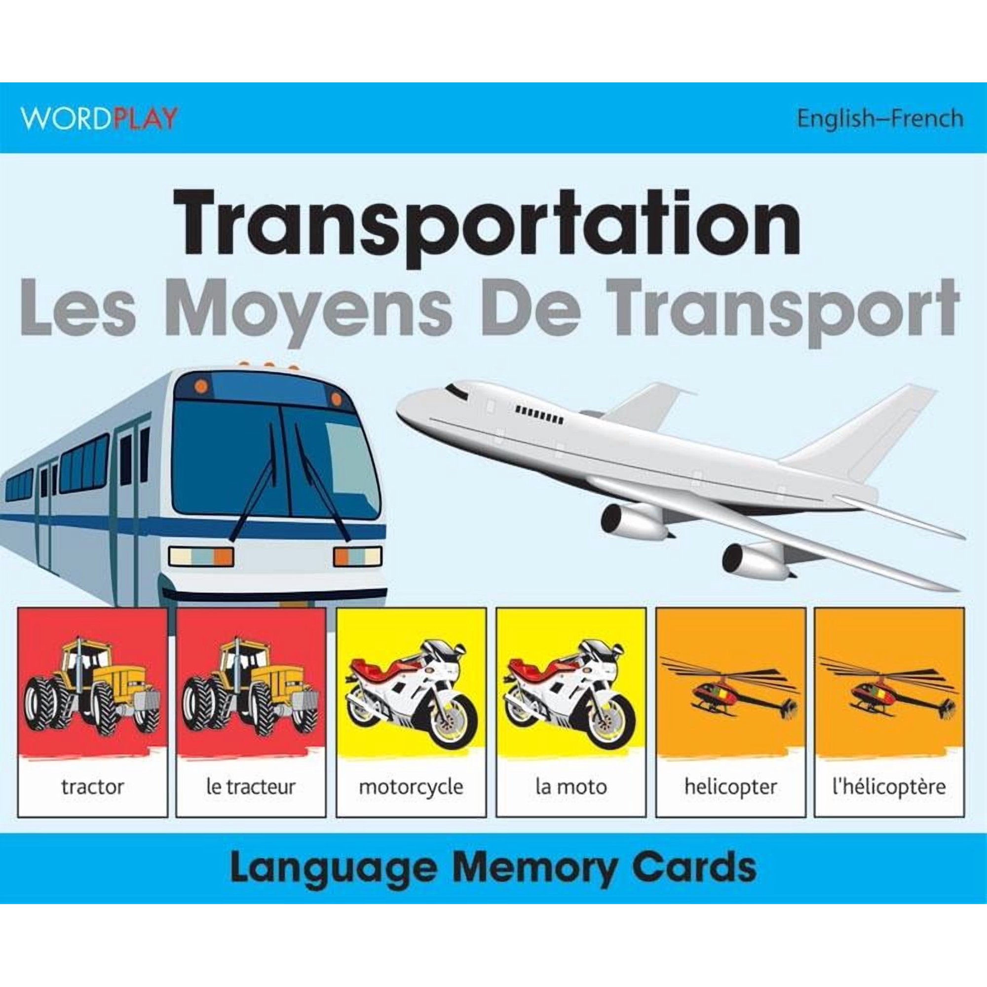 Wordplay: Wordplay Language Memory Cards-Transportation (English-French) (Game)