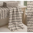 thumbnail image 6 of Soimoi White Cotton Voile Fabric Notes Musical Instrument Print Fabric by Yard 56 Inch Wide, 6 of 7