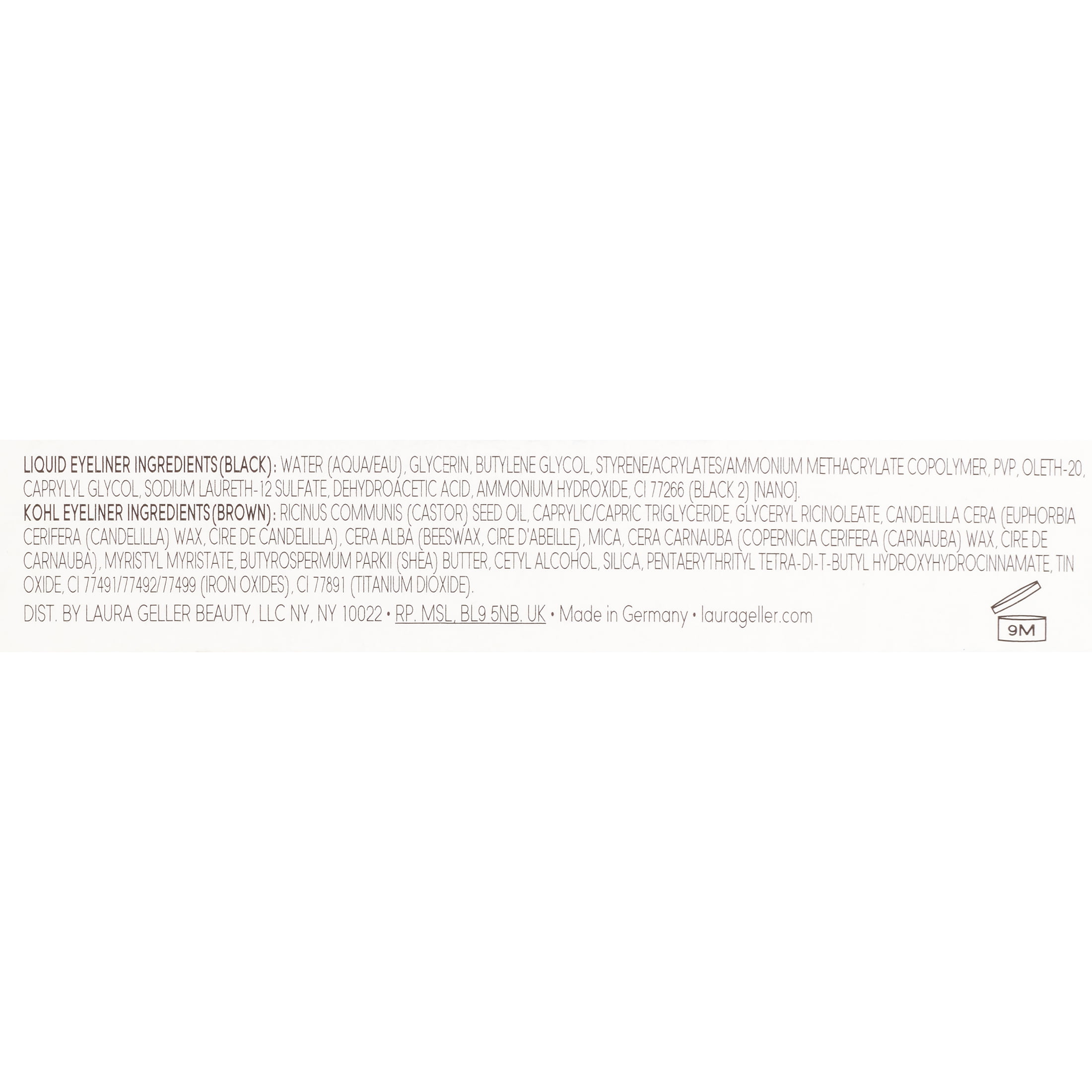 Laura Geller Line-N-Define Dual Dimensional Liquid Eyeliner, Brown, 0.087 Oz