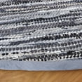 thumbnail image 3 of SAFAVIEH Rag Dania Striped Cotton Area Rug, Grey, 6' x 6' Round, 3 of 10