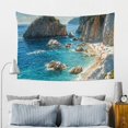 thumbnail image 7 of Creowell Beach Rocks People Tapestry Home Decor 100% Polyester Wall Art 60x40in, 7 of 7