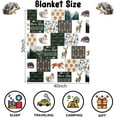 thumbnail image 2 of Woodland Animal Throw Blanket for Boys, Soft Cozy Jungle Animals Adventure Fuzzy Flannel Blanket Gift for Kids, 40 x 50 Inch Plaid Forest Animal Fleece Blanket for Toddler Girls Sofa Couch Nursery, 2 of 6