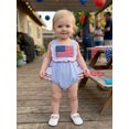thumbnail image 6 of Cenuakty Baby Girl 4th of July Romper 3M 6M 12M 18M Patriotic Cute American Flag Embroidery Sleeveless Striped Jumpsuits, 6 of 9