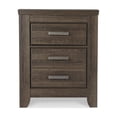 thumbnail image 2 of Bowery Hill Wood Dark Brown Nightstand Rectangular Vintage Casual Style 29.47", 2 of 8