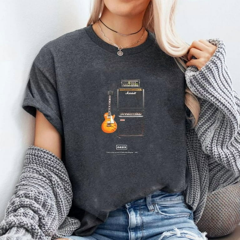 Oasis DM Guitar T-Shirt Unisex, Sizes S-5XL, Tbun - Walmart.com