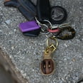 thumbnail image 3 of Double Pulley Sailing Rope Keychain Wooden Pully Block Tackle Hoist Nautical Car Truck Boat Key Ring, 3 of 4