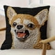 thumbnail image 1 of Bonita funda de cojín decorativa con bordado amarillo de 45 cm | Suave y con pelusa corta para sofá, dormitorio, sala de estar, decoración del hogar, 1 of 6