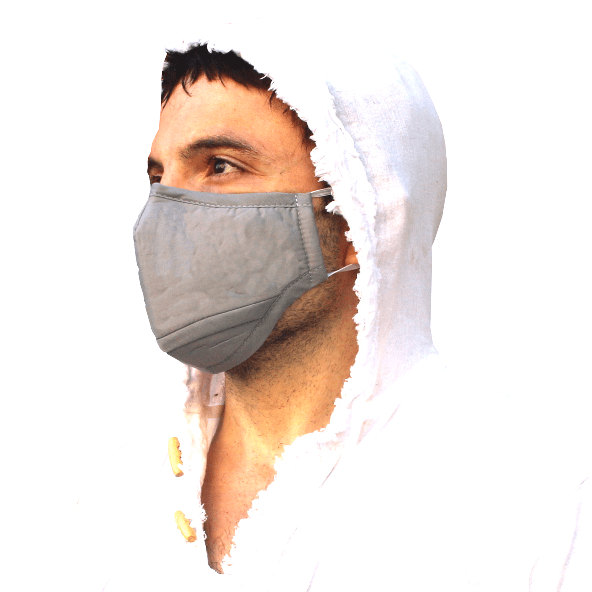 Millennials In Motion Gray Carbon Filter Mask with Nose Bridge PM 2.5