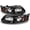Black Housing, variant on AKKON - For Saturn Ion 4 Door Sedan Clear Headlights Head Lamps Driver and Passenger Side Replacement