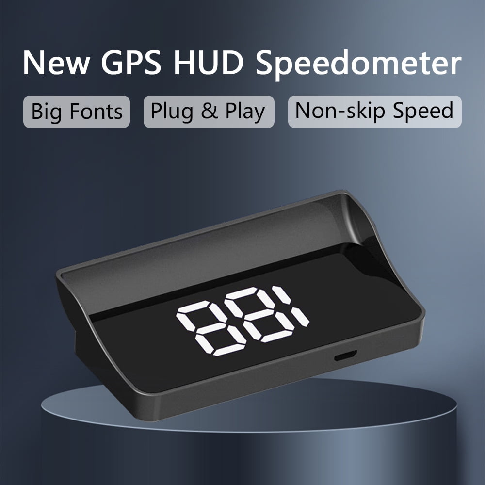 Wanhaoaony Head-Up Display (HUD) Fürs Auto – Projektiert Geschwindigkeit, Drehzahl, Temperatur & Mehr In Blau