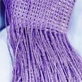 thumbnail image 3 of Topboutique Door Curtains,String Curtains for Doorways,Glittering Silver Wire Curtains,Decorative Wall Panel Fringe,Window Room Divider Blind Divider Tassel Screen,Hanging Curtains,79”X39'' (Purple), 3 of 9