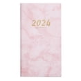 thumbnail image 5 of bestolf A6 2024 English Planner Faux Leather Hardcover Ribbon Bookmark No Bleed Thick Paper Daily Weekly Schedule Time Management Notebook Journal Student Dairy, 5 of 8