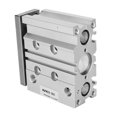 thumbnail image 2 of MGPM20X30 3 Rod Double Action Air Cylinder Aluminum Alloy Pneumatic Cylinder 20mm Bore, 2 of 4
