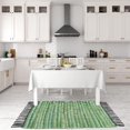 thumbnail image 2 of shiyou-Eco Friendly Hand Woven & Reversible Cotton Chindi Rag Rug 100% Recycled Cotton Area Rug for Living Room Kitchen Entryway 2x3' (Green), 2 of 4